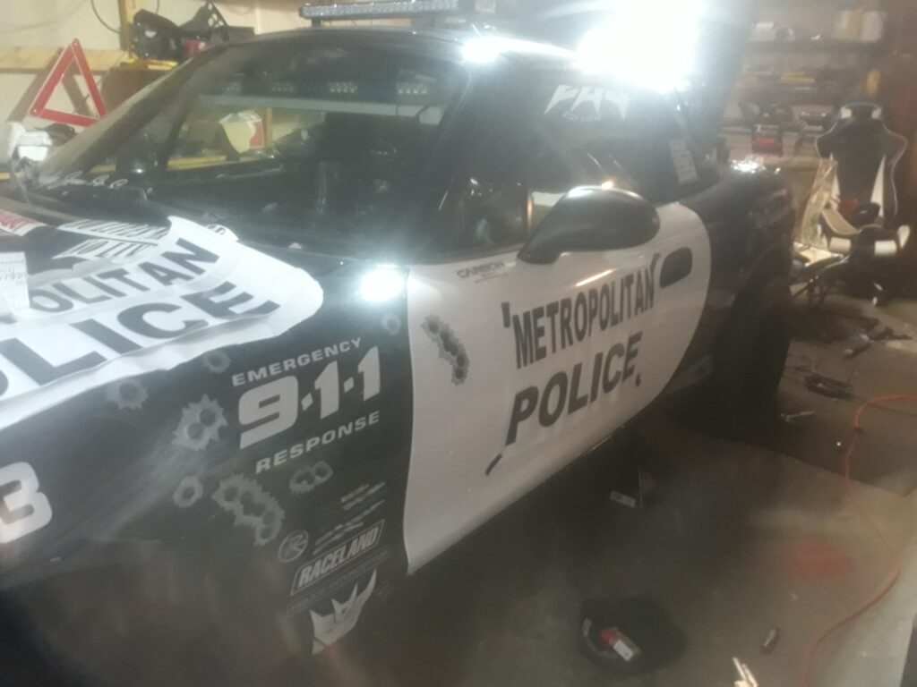 Mazda styled like police car